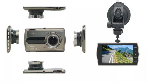 デュアル HD 1080P 車 DVR ダッシュ カム レコーダー 4 インチ IPS スクリーン フロントおよびリア カメラ