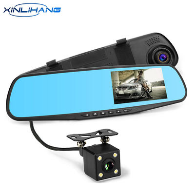 4.3 インチ車 DVR カメラ ミラー ダッシュ カム フロントとリア 1080p