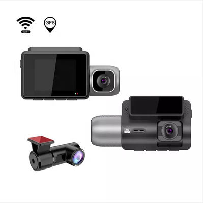 3 レンズ フロント リア GPS 人間の特徴をもつ車 DVR カメラ Wifi ミラー 128GB 4k ODM