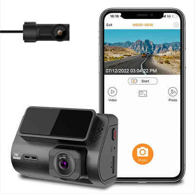 2 インチの隠された HD 4K GPS のダッシュ カムの前部および後部車のブラック ボックス