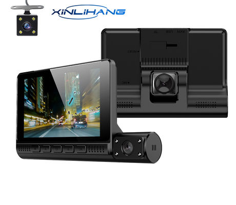 AVI ミニ 3 レンズ カー DVR ダッシュ カム レコーダー HD 4 インチ GC2053 センサー