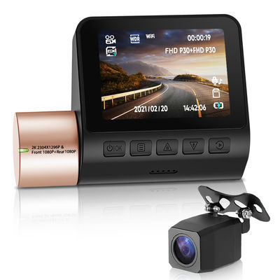 デュアルレンズ不可視ダッシュカム DVR ナイトビジョン WDR GPS 内蔵