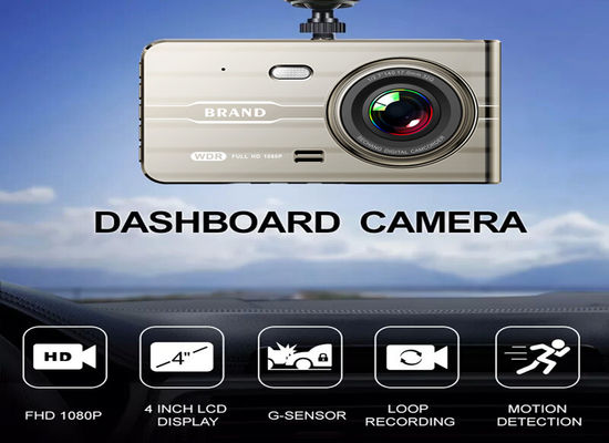 XINLIHANG 24H 車両ビデオ フル HD カー レコーダー 4&quot; IPS 1080P WDR カー ビデオカメラ