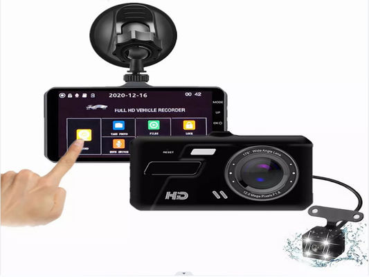 XINLIHANG 1080P 4インチ フロントおよびインテリア ダッシュカム スピードインジケーター付き