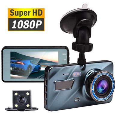 デュアル レンズ車 DVR カメラ充電式ダッシュ カム 1080FHD G センサー動作検出