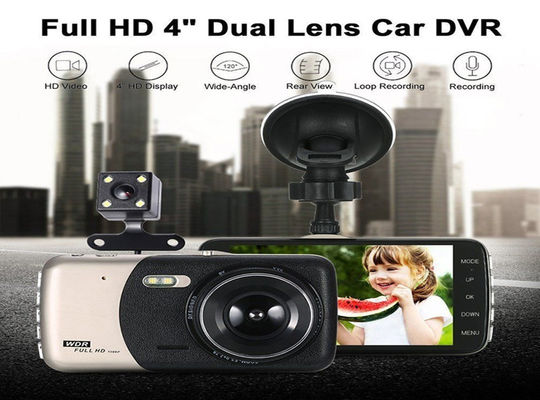 広角車 DVR ダッシュ カム 1080P 4 インチ 170 度 IPS タッチ スクリーン