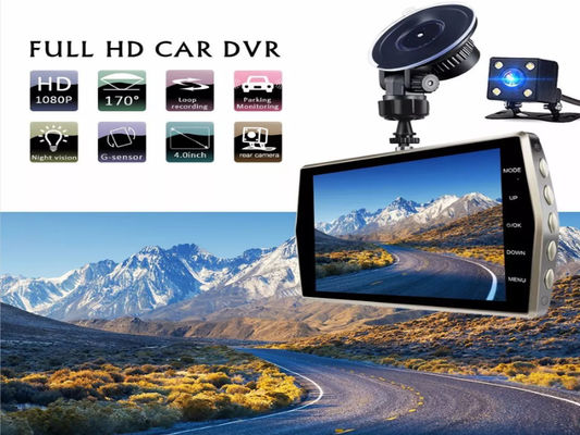 128GB 車両モーション アクティベート ダッシュカム ダッシュボード カメラ フロントおよびリア ブラックボックス