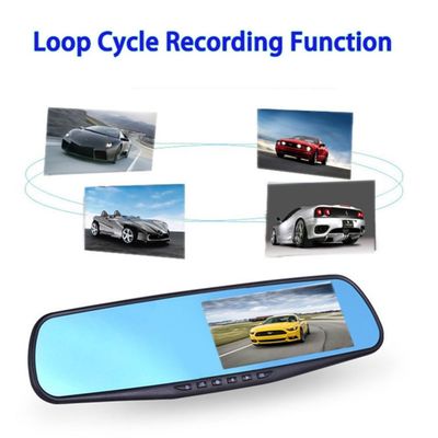 4.3" LCD マルチカメラ モーション アクティベート ダッシュカム DVR FHD 1080p デュアル レンズ