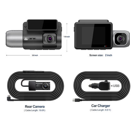 キャビン カメラ 3 チャンネル付き 4K IPS ディスプレイ ソニー ビジョン ボード ダッシュ カム