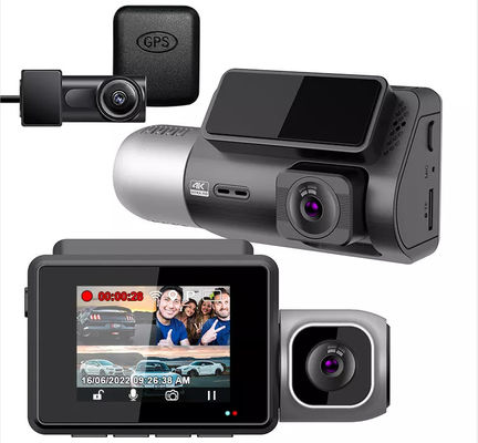 車 IPS 4K Wifi GPS 1080p Hd DVR ダッシュカム フロントとリア用