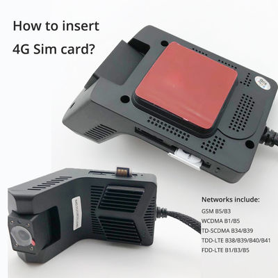 MTK6753 チップ デュアル ライブ 4K GPS ダッシュ カム、駐車中の車の艦隊追跡用