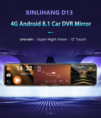 USB アンドロイド 8.1 4g ミラー HD1080P 車 DVR カメラ ブラックボックス ADAS Wifi GPS ナビゲーション付き