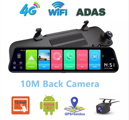 4G ADAS アンドロイド GPS ナビゲーション 車両 カー ビデオカメラ FHD 1080p DVR 12インチ