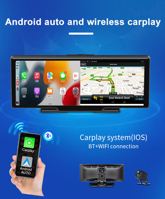 1440P 10.26 インチ ポータブル タッチ Carplay ダッシュボード 2.5K ビデオ ループ録画