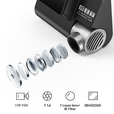 Wifi GPS 4K車車のカメラのブラック ボックスDVRのレコーダーのCamara Dashcamのビデオ録画