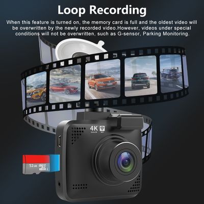 V53ダッシュ カム4K UHDソニー夜間視界のダッシュ カム二重カメラGPS Wi-Fi Dashcam 24Hの駐車モニター170°FOVのdvr車のカメラ
