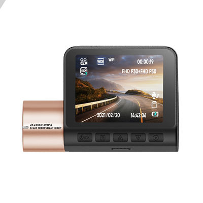 WIFI GPS ビデオ レコーダーが付いている車のブラック ボックス LCD 4K GPS ダッシュ カム